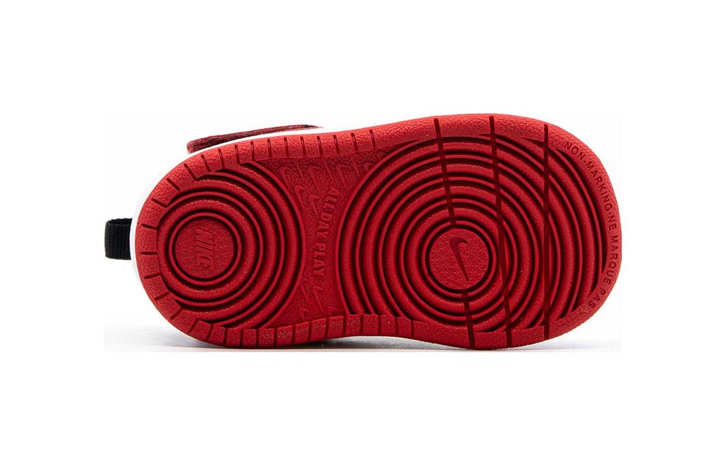 Nike Court Borough Mid 2 Slip Resistant Cushioning Abrasion Resistant Mid Top Skateboard Shoes Black Red CD7784-003