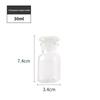 Brown Transparent Thickened Wide-Mouth Frosted Glass Reagent and Medicine Bottle
