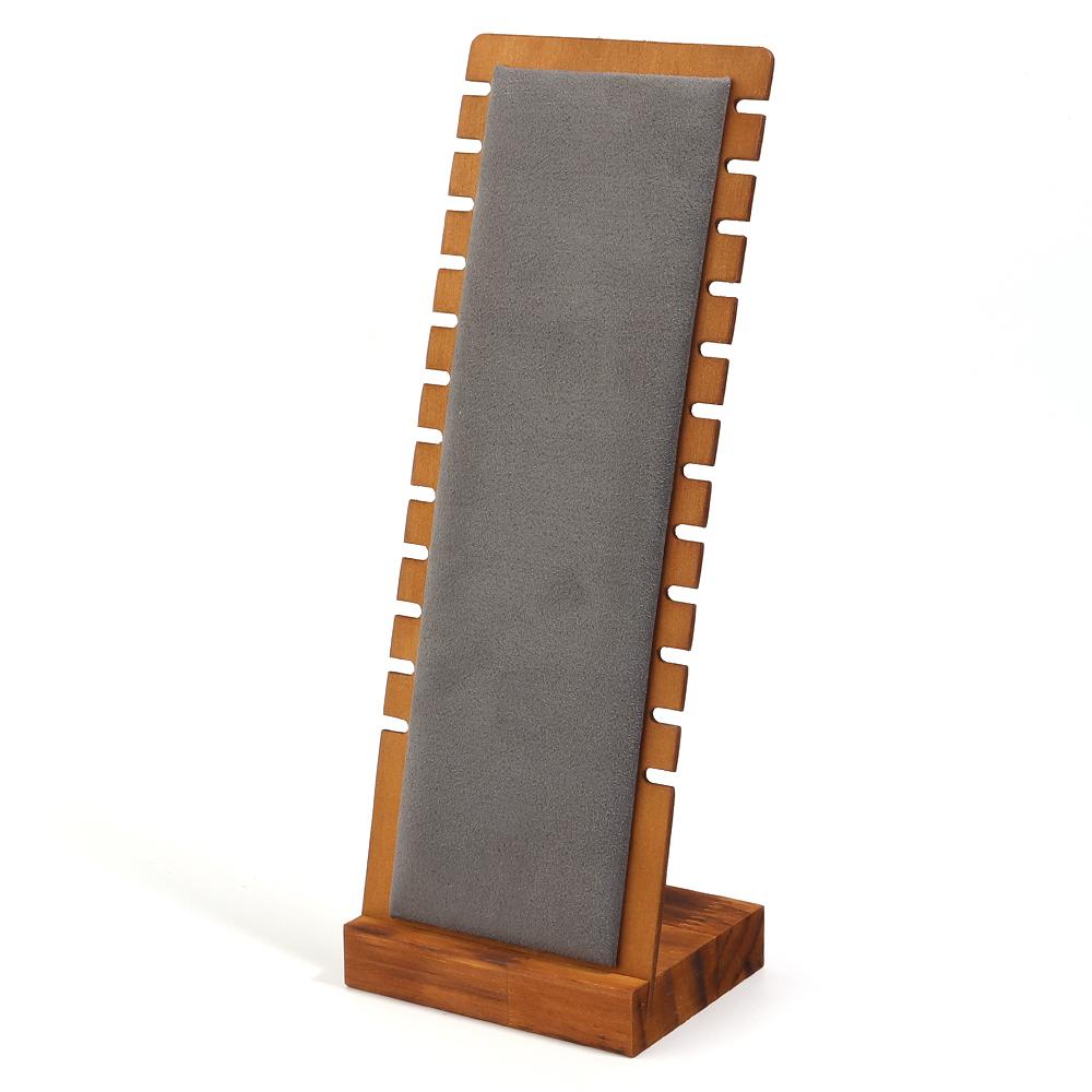 1pc Pine Wood Jewelry Display Stand Wooden Vertical Necklace Show Rack For Jewelry Display Prop Bracelet Necklace Storage Holder
