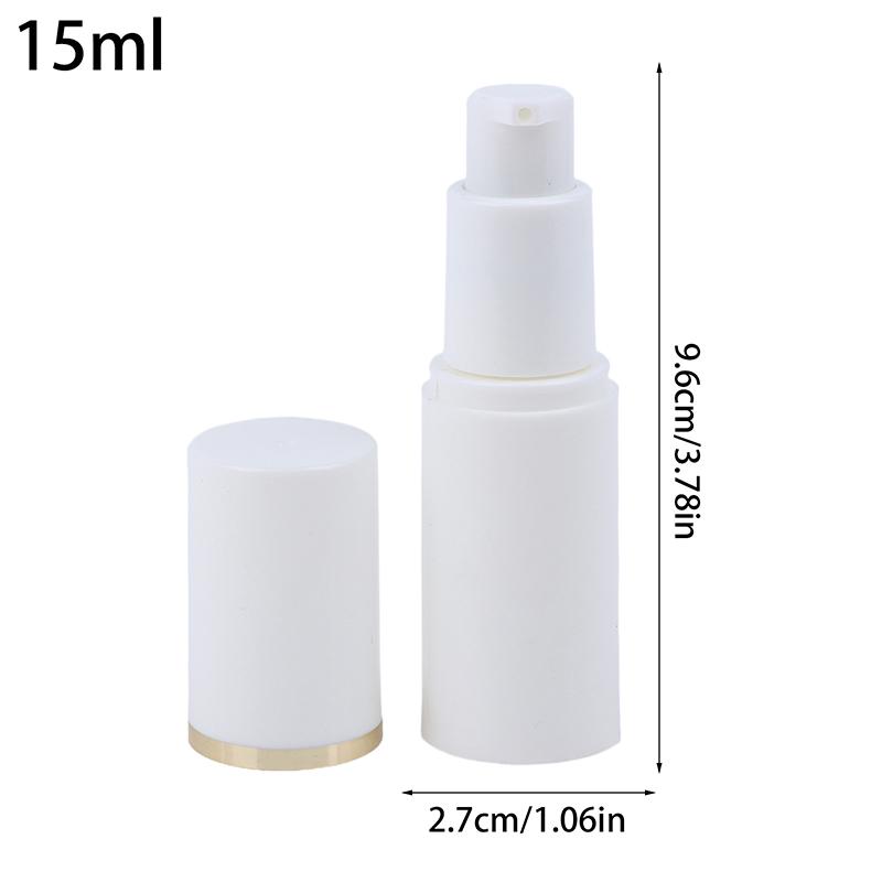 For Lotion Cream Gel Travel Bottling Container Plastic Airless Pump Bottle 15ml 30ml 50ml Vacuum Press Spray Bottle