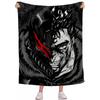 Guts Sword In Berserk Blanket Aesthetic Art Flannel for Home Travel Camping Sofa Picnic Thick Warm Throw