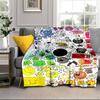 Colorful Dream Island Collage Blanket Flannel Blanket for Bed, Sofa, Camping, Hiking, Picnic Essentials, Gift for Family Fan Gifts