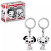 Lilo & Stitch and Mickey Minnie Matching Couple Set with White Dog Plush