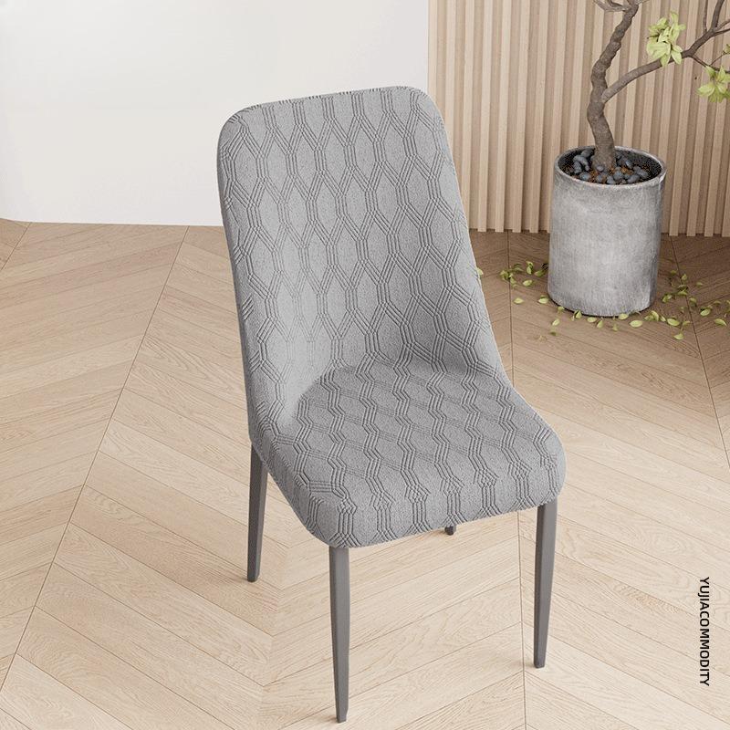 Curved Chair Cover High Elasticity Integrated Backrest Full Coverage Chair Cover Non-Slip Wear-Resistant Dining Chair Protector 1 pc 2939₽