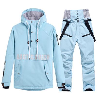 Winter Ski Pak Set voor Koppels: Warme, Verdikte Koreaanse Stijl Jas & Broek voor Mannen en Vrouwen