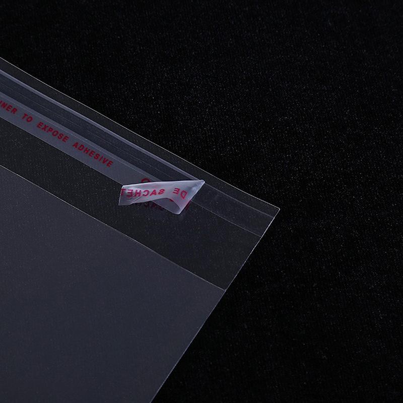 100Pcs Transparent Self Adhesive Packaging Bag Plastic Hanging Opp Pouches Seal Gift Bags For Jewelry Display Retail Packing