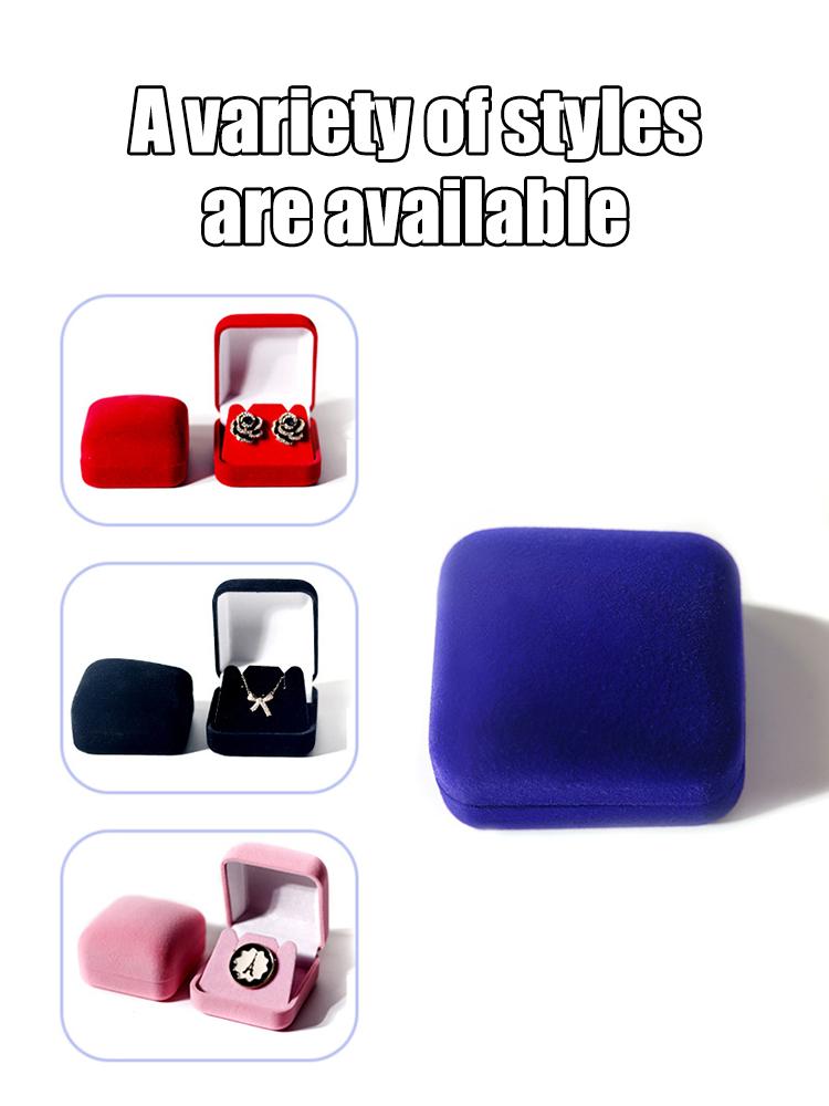 1PC Jewelry Box, Plush Medal Box, Earring Box, Chest Badge Box, Necklace Box - Multi-Functional Jewelry Box