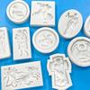 Efficient Food Grade Silicones Cake Decors Molds With Angel Relief Design For Baking Soap Candle Making