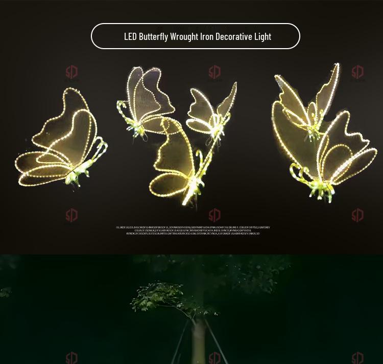 LED Dynamic Glowing Butterfly Outdoor Waterproof Garden Lights
