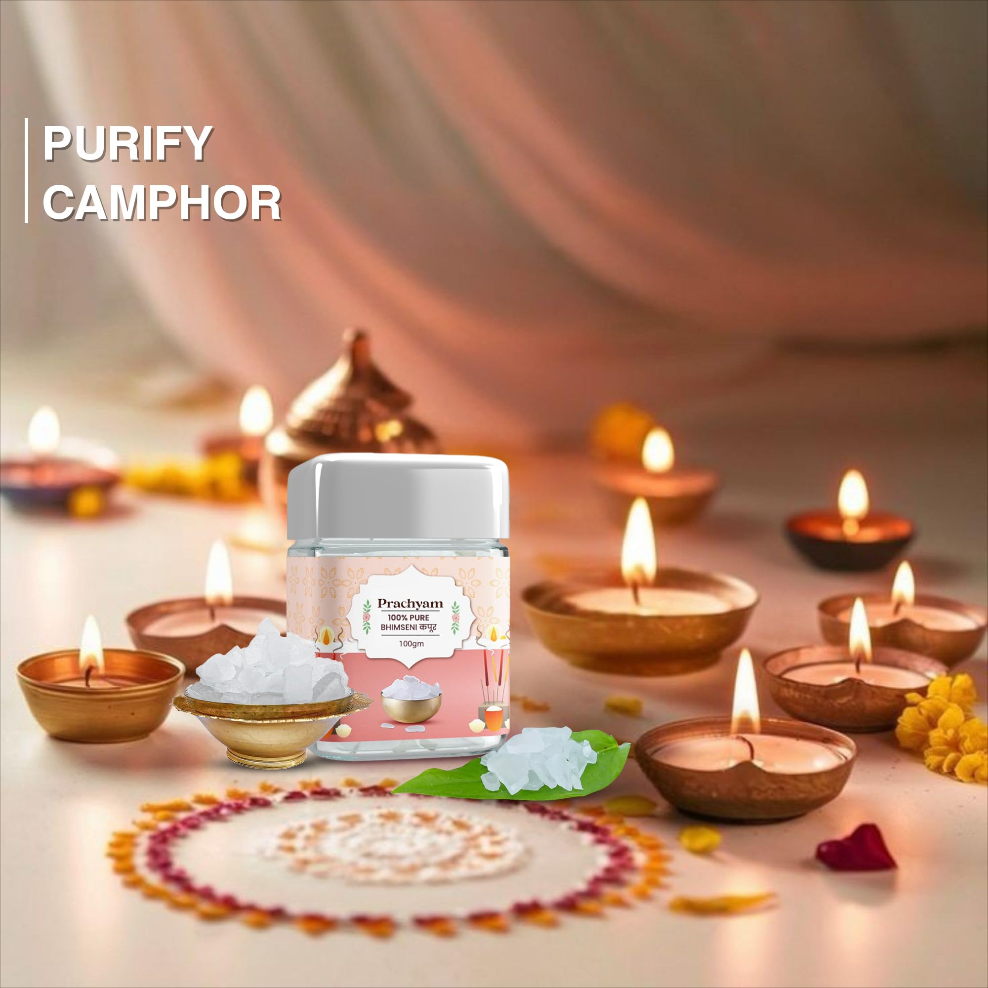 Prachyam 100% Pure Bhimseni Camphor Flakes