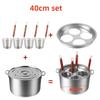 stainless steel large capital soup pot cooking noodle pot bucket Food drawer dumpling cooker tray steamed steamer pot friteuses