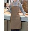Canvas Apron Waterproof Adjustable Strap Stylish Comfortable Chef Apron for Coffee Nail Baking Shop