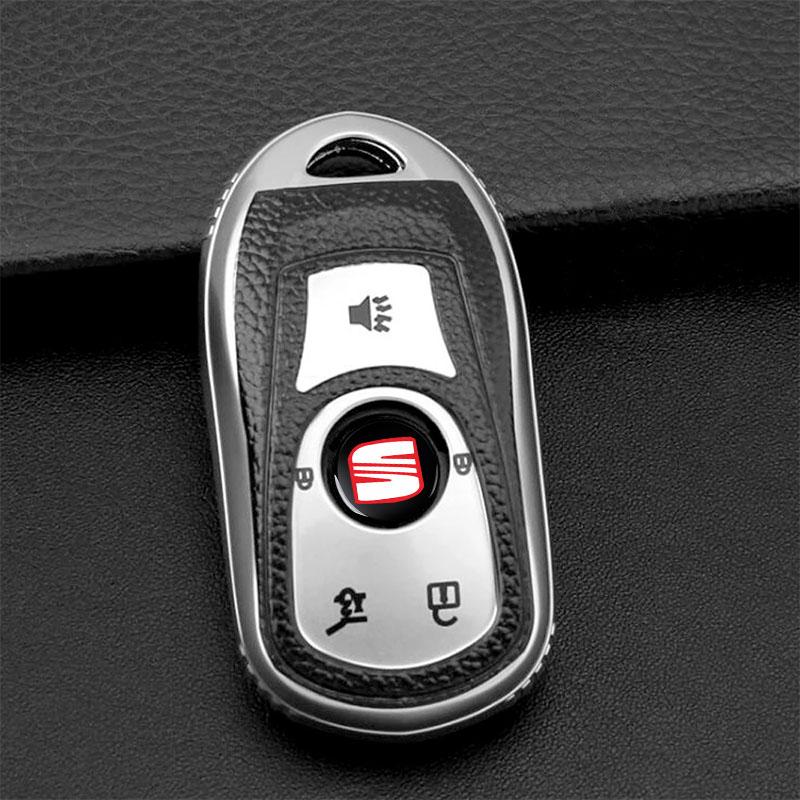 2/5/10Pcs 14mm Car Remote Key Fob Emblem Badge Radio Button Sticker For SEAT Leon FR Altea Ibiza Toledo Cordoba Alhambra Arona Ateca Exeo