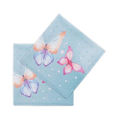 Set 2 Tovaglioli Butterfly In Cotone