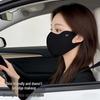Hyaluronic Acid Sun Protection Face Mask with Eye Corner Guard - Breathable, Washable, Seamless, High UV Protection