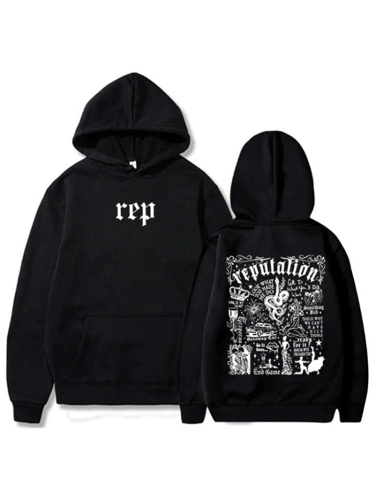 Taylor Reputation Hoodie Pop Music Hoodie Taylor Music Sweat Hoodies Women Men Long Sleeve Hooded Sweatshirts Unisexl  Casual