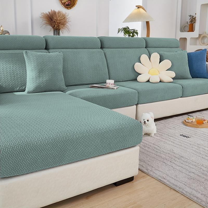 Elastic Twill Sofa Cushion Cover Removable Couch Seat Covers Universal Furniture Protector For Home Lounge All Season 1Pc
