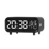 2025 Hot Selling Plastic LED Wireless Charging Desk Clock Multi-Function Night Light Simple Hotel Alarm 15W Output Power Gift