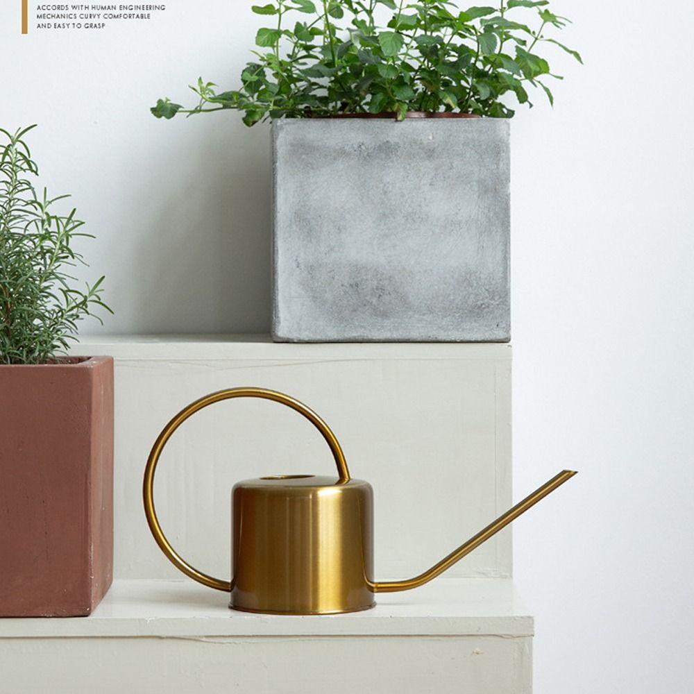 U 1.3L Watering Can Stainless Steel Watering Pot High Quality Watering Sprayer  Garden Tool