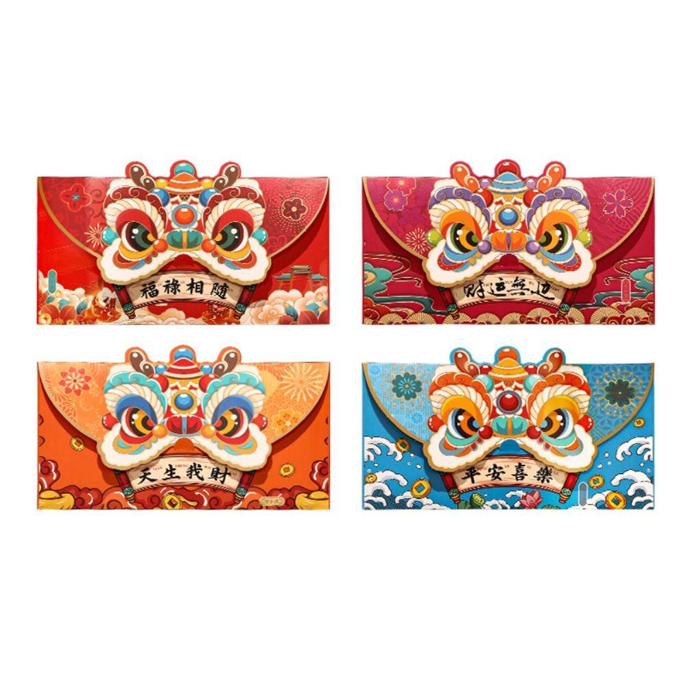 Luck Money Bag Money Pocket Dragon Pattern Money Bags Chinese Red Pocket Party Gifts