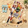 Looney Tunes Print Beach Towel, Versatile Lightweight Absorbent Beach Towel for Pool Surf Yoga Bathroom, Perfect Birthday Holiday Gift