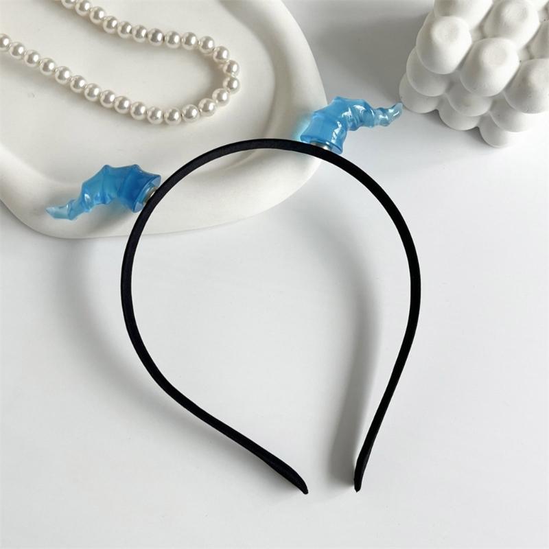 Handmade Devil Horn Hairband Girls Cosplay Accessories Beast Horns Fursuit Masquerades Halloween Cosplay Party