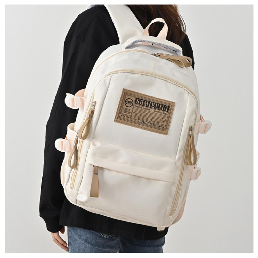 New large-capacity letter backpack trendy unisex lightweight backpack