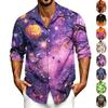 Herren Freizeit Langarmshirt mit Halloween-Print für Frühling, Sommer und Herbst