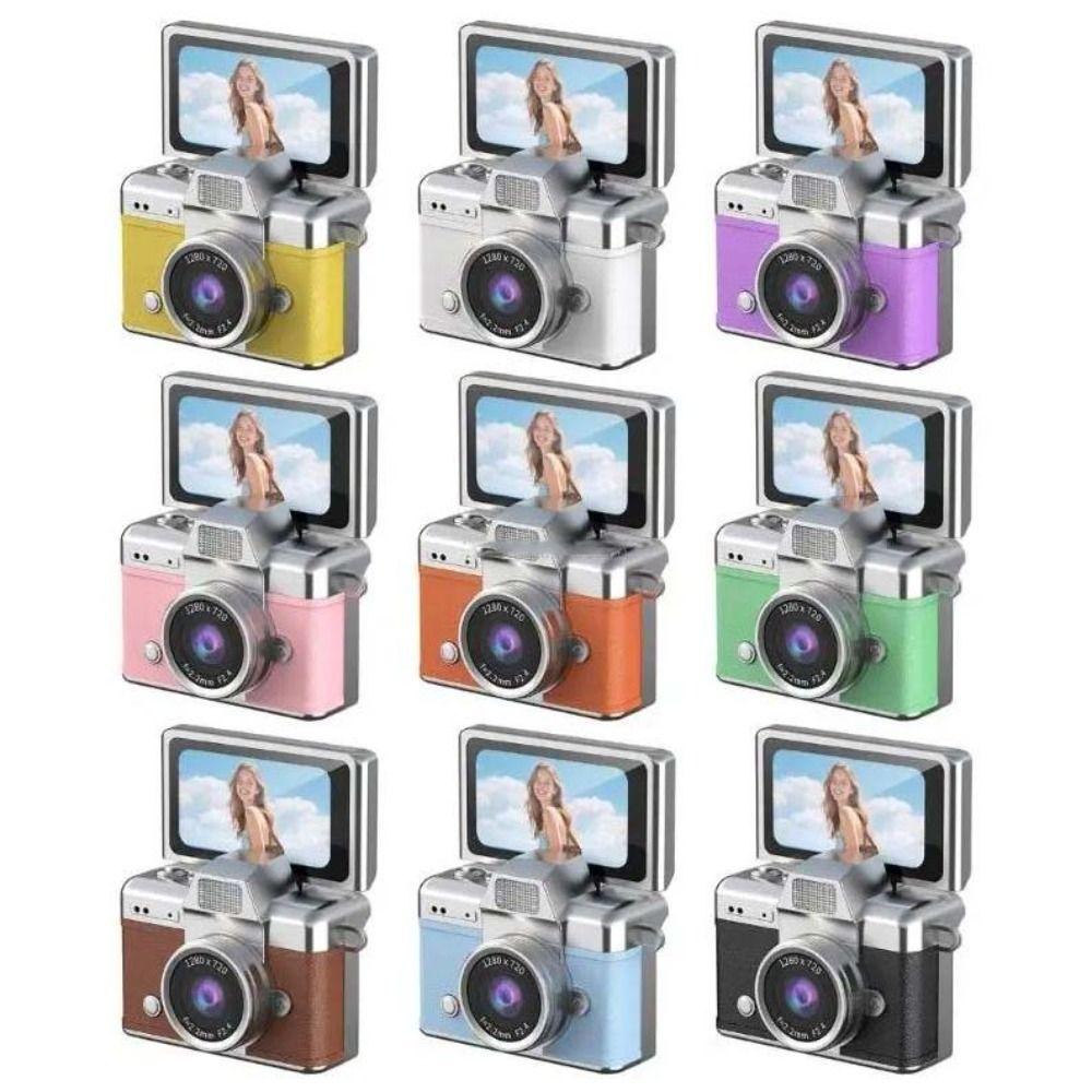 1.47 Inch Screen Retro CCD Mini Digital Camera 180° Flip Screen Flip Screen Camera Outdoor Travel