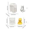 3D Frogs Candle Mold Animal Clay Silicone Molds Resin Casting Molds Craft Supplies for Candle Making Home Decoration
