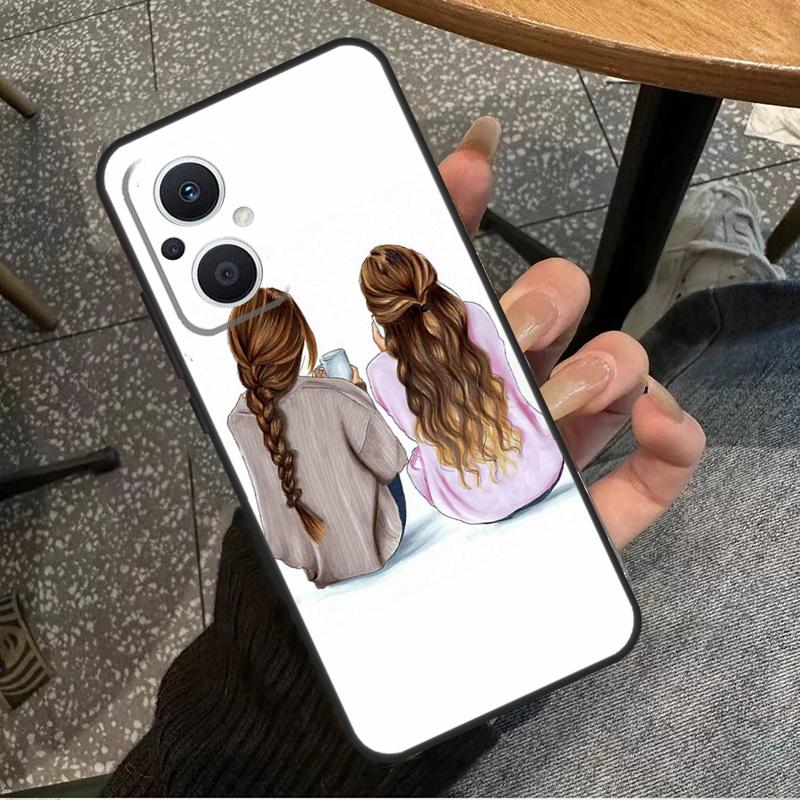Best Friends BFF Matching For OPPO Reno 10 11 12 13 14 Pro 7 8 Lite 8T 11F 12F 13F 14F OPPO Find X8 X9 X5 X6 Pro Case