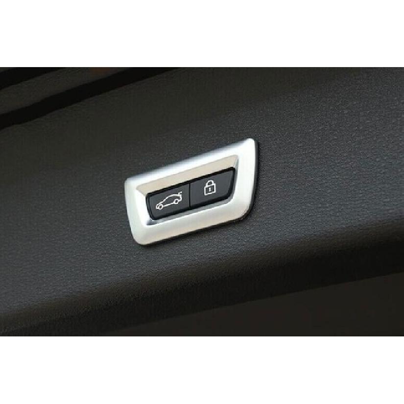 Inner Tailgate Matte Silver Rear Door Switch 2016-22 Cover Trim For BMW 7 Series