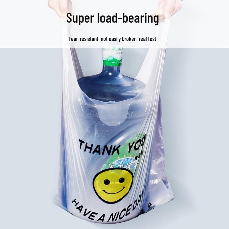 Sacchetti di plastica spessi con faccina sorridente