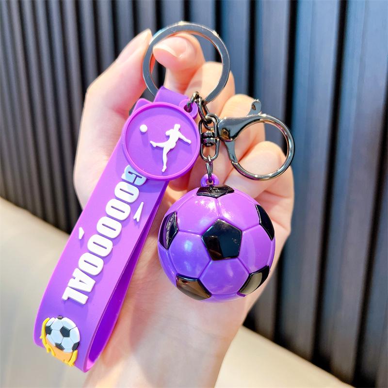 Trendy Football Keychain: Cool Car Charm, Backpack Pendant, Souvenir Gift