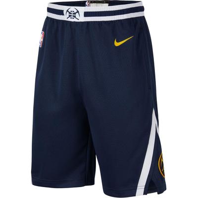 X NBA Kooperation Denver Nuggets Logo Print Weiche Bequeme Atmungsaktive Schnelltrocknende Lässige Sporthose Kinderhose Dunkelblau HJ7703-419