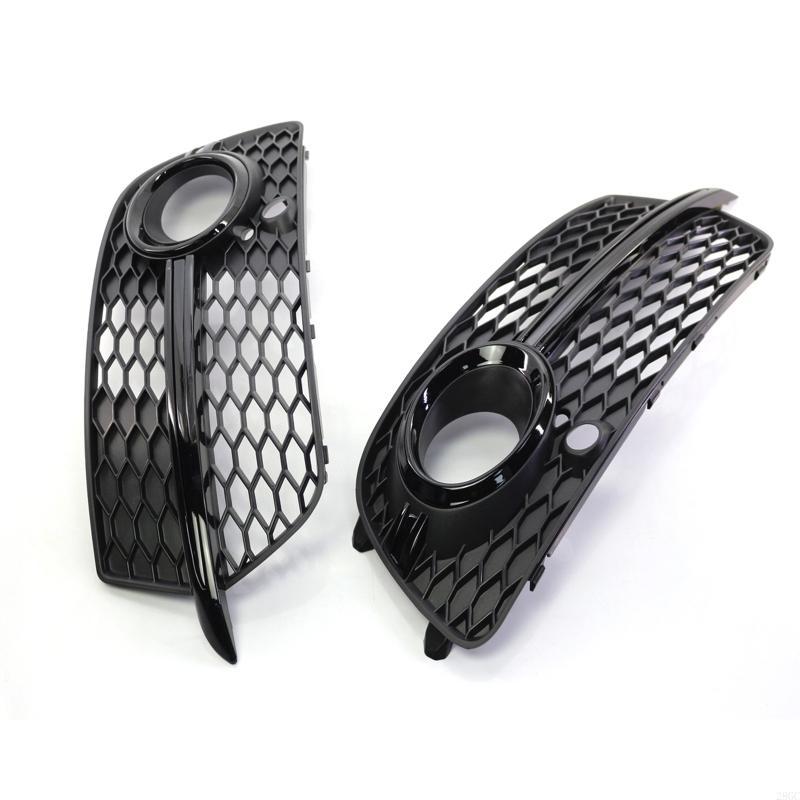 28GC 2Pcs Automobile Front Bumper Grill Fog Light Grille Cover for Q5 Sport 13-16
