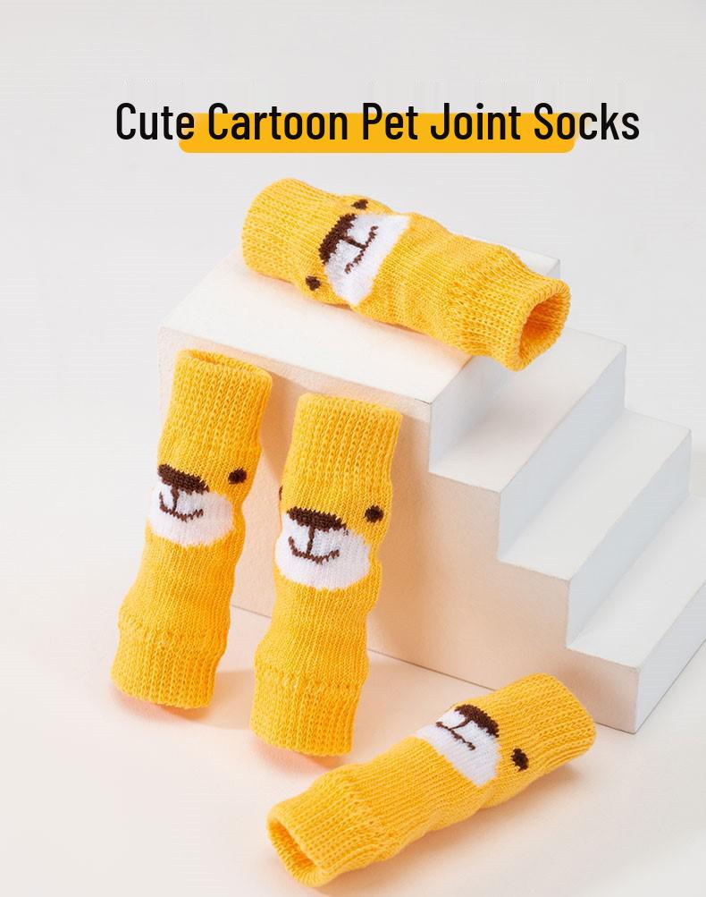 Anti-Dirt Dog Socks: Protective Paw Covers and Joint Sleeves for Teddy and Bichon Breeds