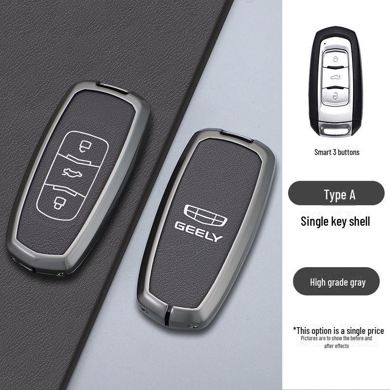 Custom Metal Key Cover for Geely Boyue, Emgrand Binyue, Vision X6, Borui X3 - Personalized Car Accessory