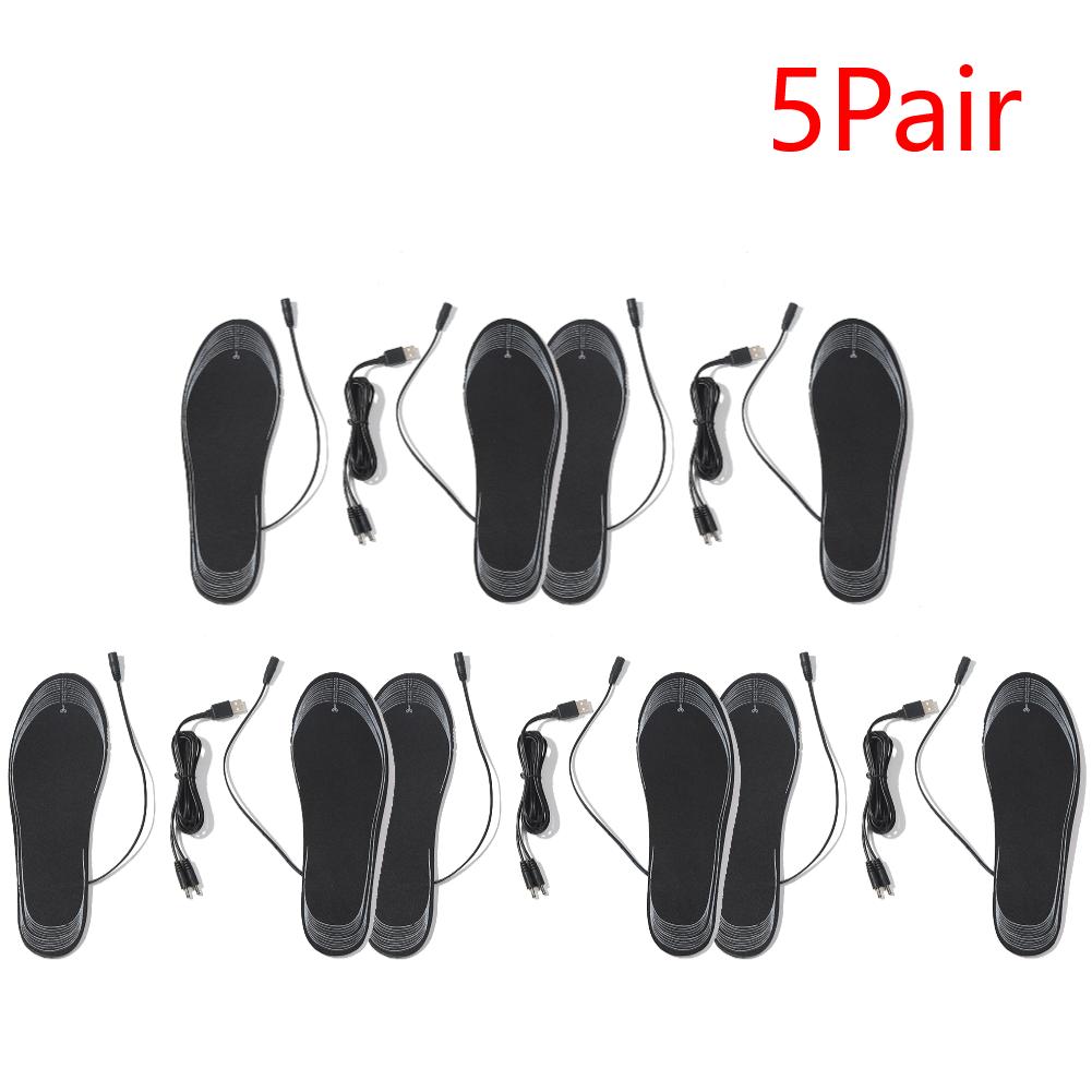 Unisex Heated Shoe Insoles Cuttable Rechargeable Heated Insoles Adjustable Temperature Multifunctional for Winter Outdoor Sports