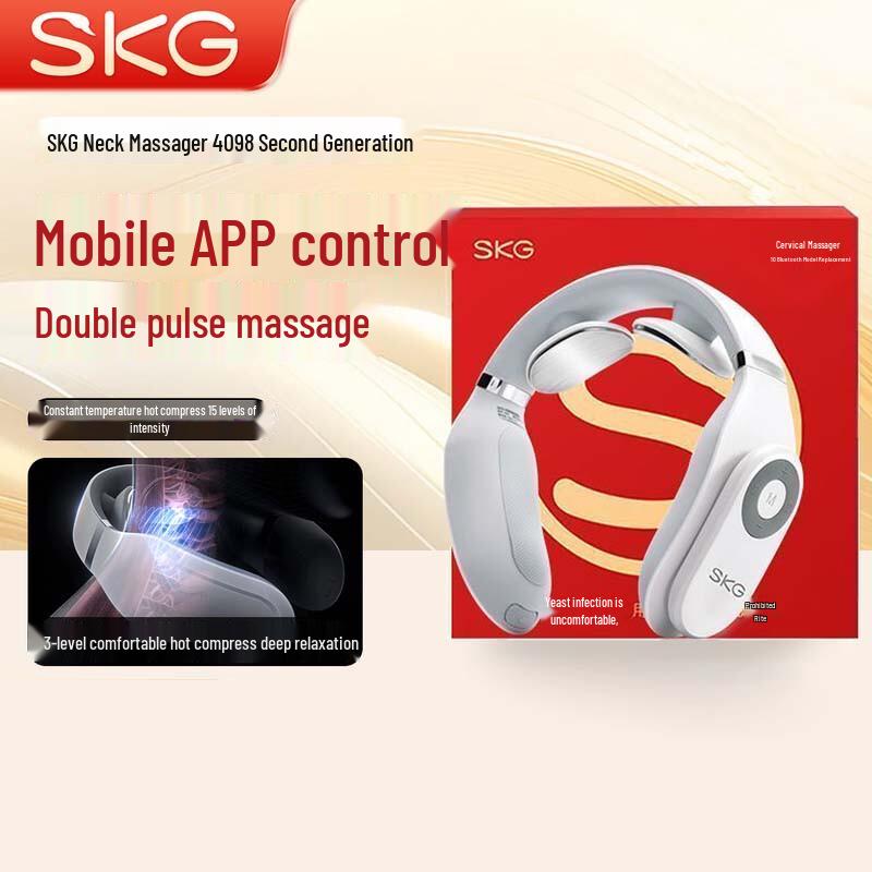 SKG Cervical Spine Massager 4098 Bluetooth Second Generation CN Plug (adapter Included)
