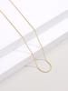 Semplice Collana Clavicola a Catena di Serpente in Oro 18k Europeo e Americano - Design Osso di Drago Placcato Sottovuoto