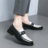 Mocassini da Uomo Stile Street Bianco Formali da Business Matrimonio Abito da Ballo Blazer Smoking Scarpe da Festa Taglie Forti