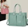 Japanese Minimalist Large-Capacity Crossbody Canvas Backpack & Versatile Tote Handbag.