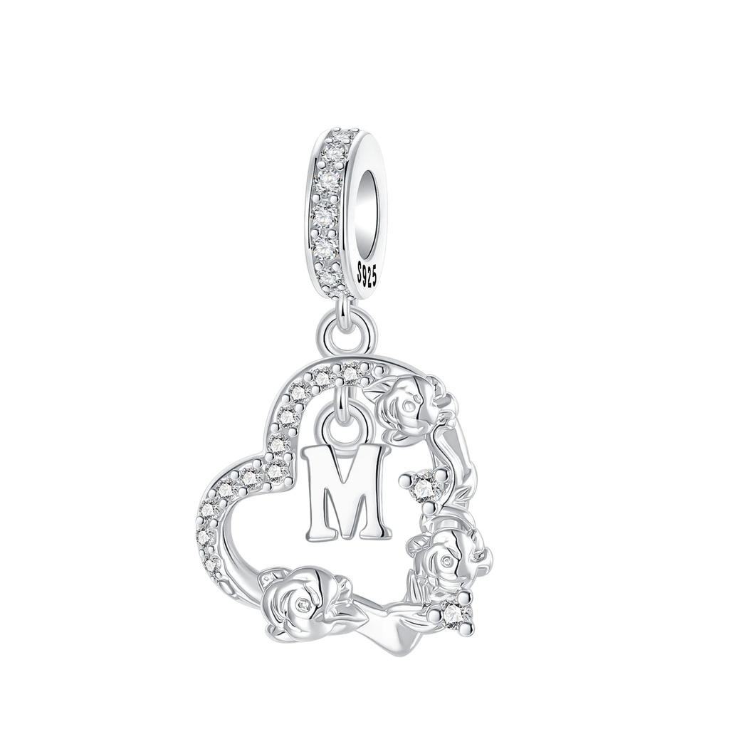New 925 Silver Mother's Day Themed Love Family Crown Pendant Beads fit Original Bracelets Necklaces DIY Jewelry Gifts