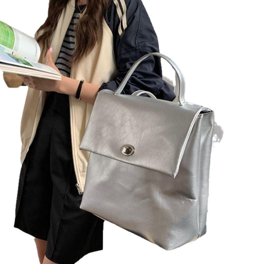 Vintage Backpack New Fashion Versatile Casual Large Capacity Handbag Backpack Student School Bag