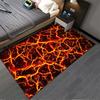 Flame Style Printed Carpet for Home Decor Suitable for Use As an Anti-slip Game Mat for Living Room and Bedroom Sofas