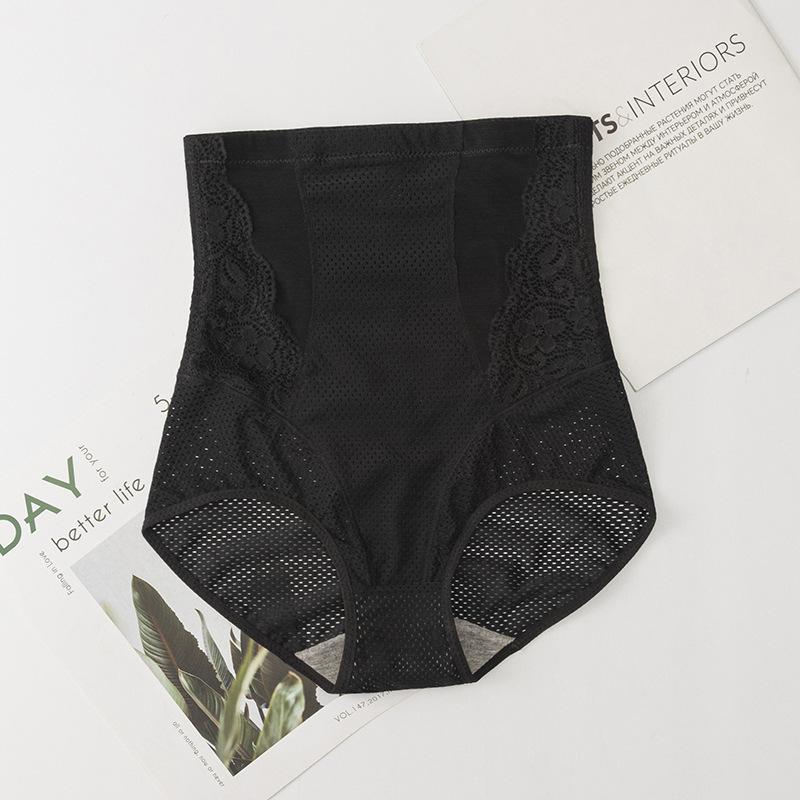 Female Summer Thin Model Lift Buttock Shaping Strong Abdominal Postpartum High Waist Triangle Briefs