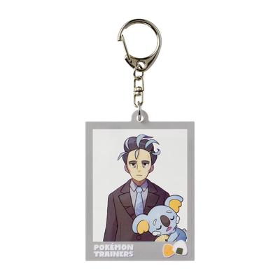 Pokemon Center Original Photo Frame Style Acrylic Keychain Aoki Nekkoara TRAINERS & POKÉMON