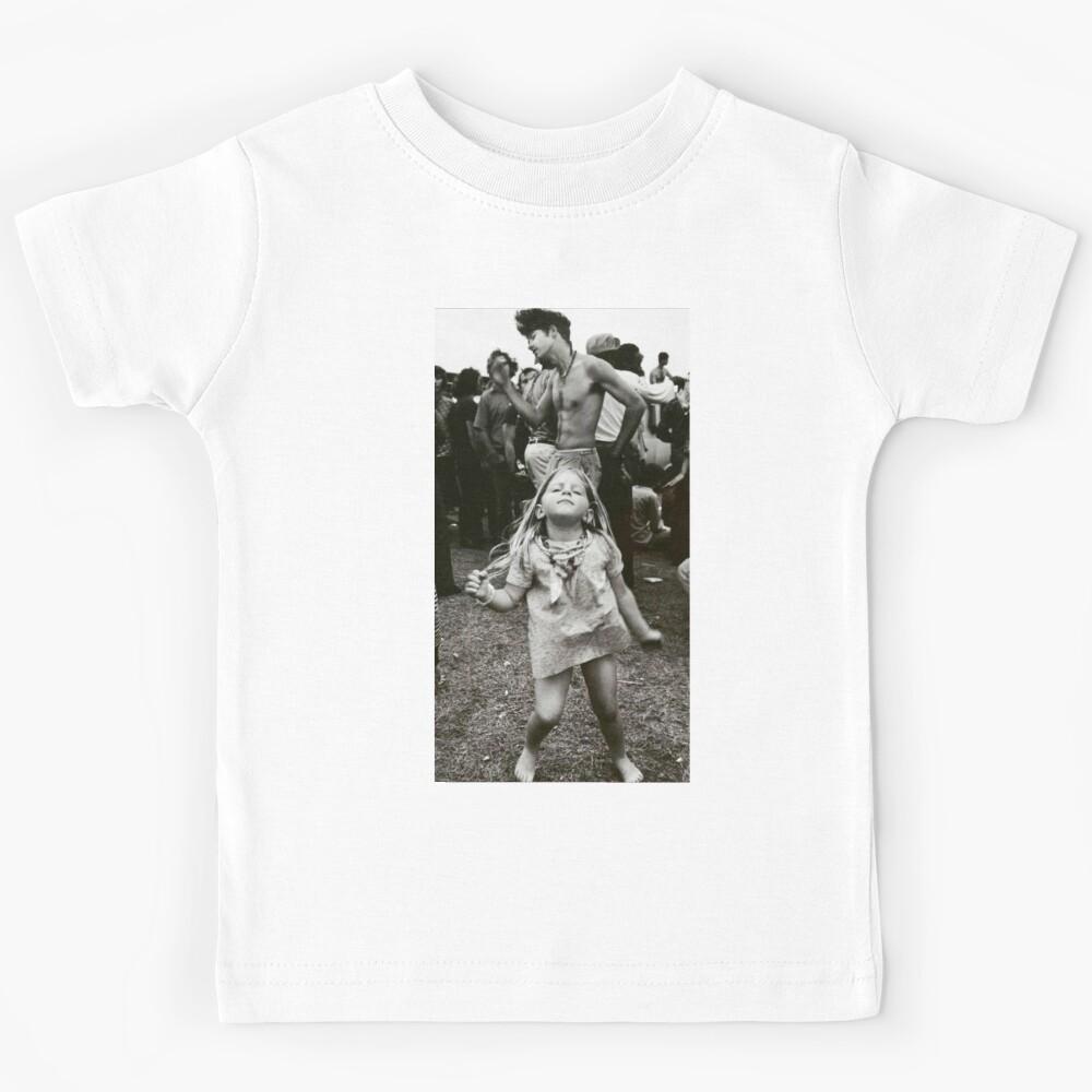 Little Girl is Dancing At Festival Kids T-Shirt 100