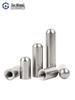 304 Stainless Steel Hollow Cylindrical Positioning Pin with Internal Thread, Round Head, Various Sizes (M4-M12).